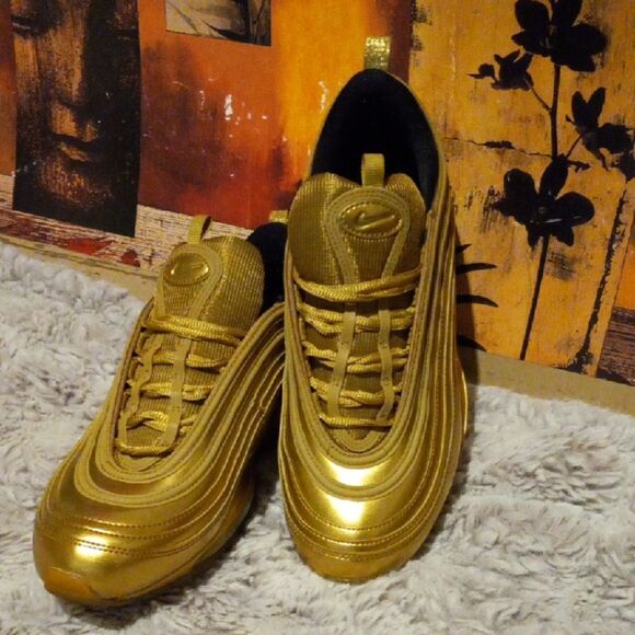 Nike Other - Nike Air Max 97 CT4556-700 Gold Athletic Sneakers